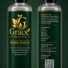 Grace Herbals Herbal Hair Oil – Made with Real and Natural Herbs ,  Bhringraj, Amla & Shikakai Hair Oil – 200ml,