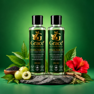 ChatGPT Image Sep 18, 2026, 05_51_21 AM Grace Herbals Herbal Hair Oil Twin Pack (2 x 200ml)