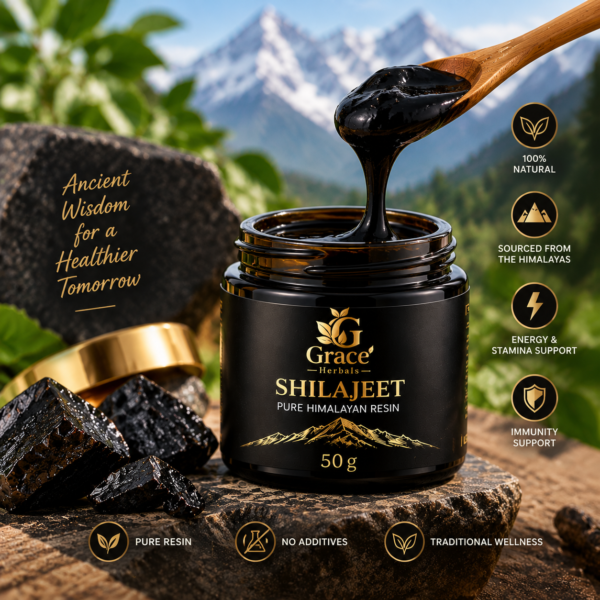 Grace Herbals Pure Himalayan Shilajeet Resin