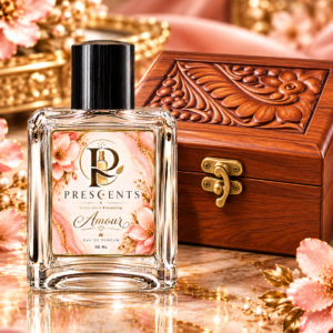 Amour Luxury Perfume 50ml | Sweet Oriental Eau de Parfum | Long Lasting Unisex Fragrance Gift Set with Wooden Box