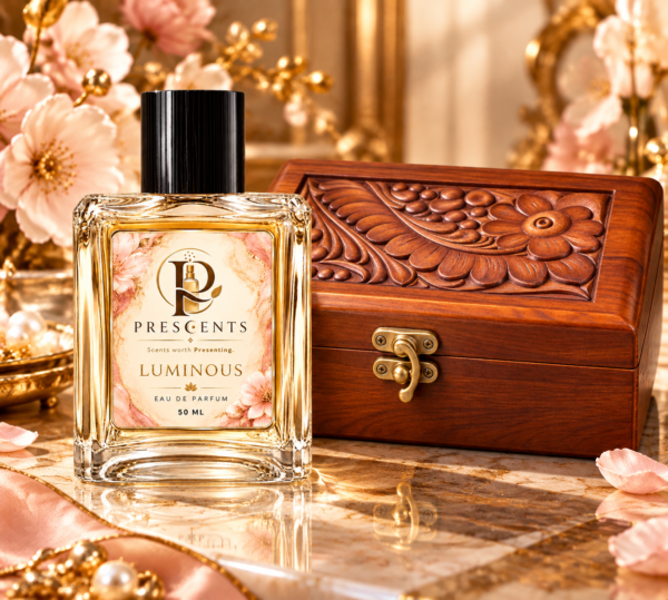 PRESCENTS Luminous Luxury Eau De Parfum 50ml Floral Perfume Bottle